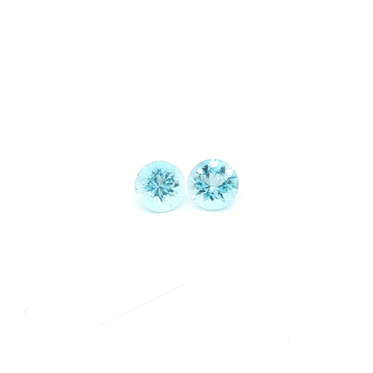 Madagascar Aquamarine Round Matched Pair 1.80ct (N) 6.5mm