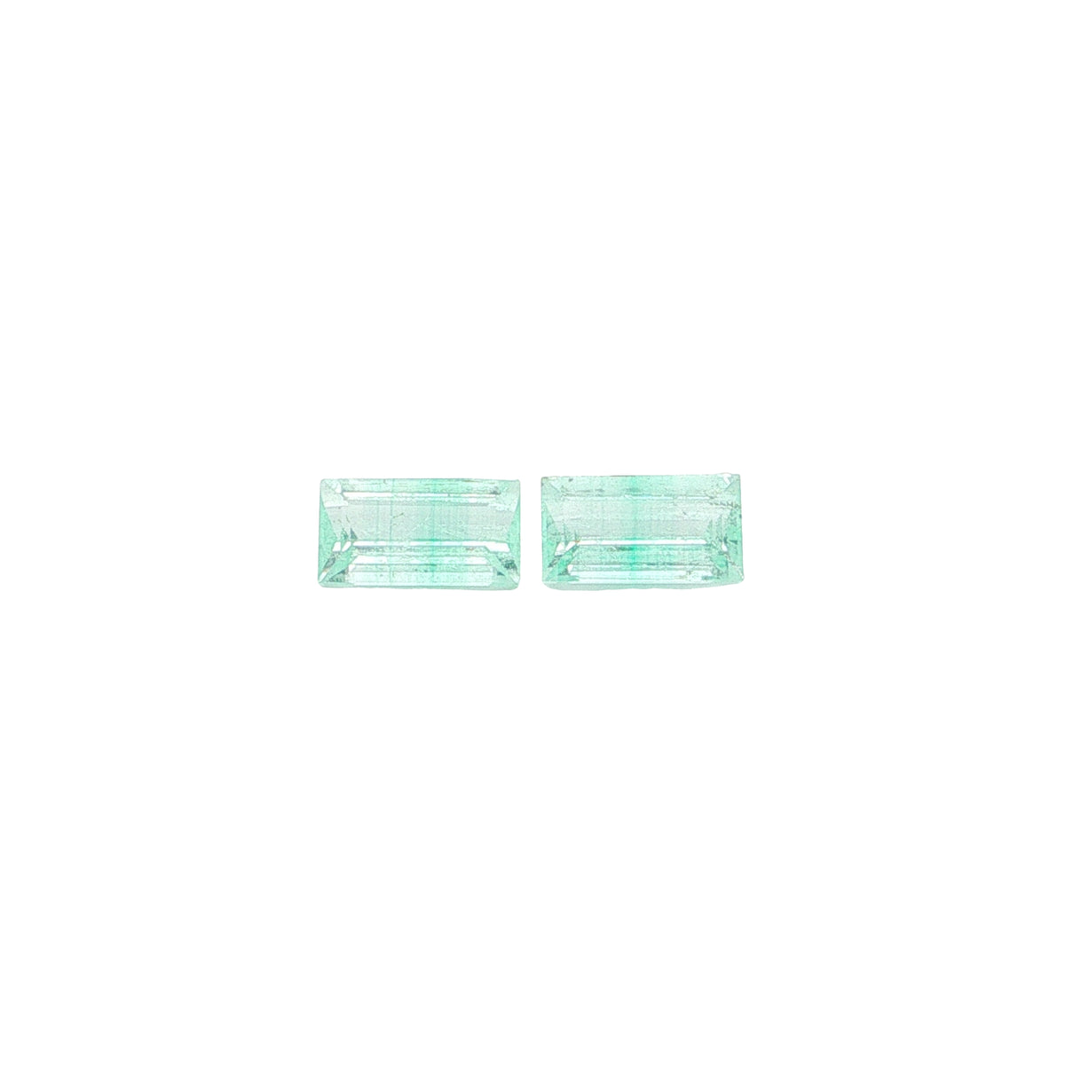 Beryl Baguette Matched Pair 4.68ct (H) 5.97x11.07mm