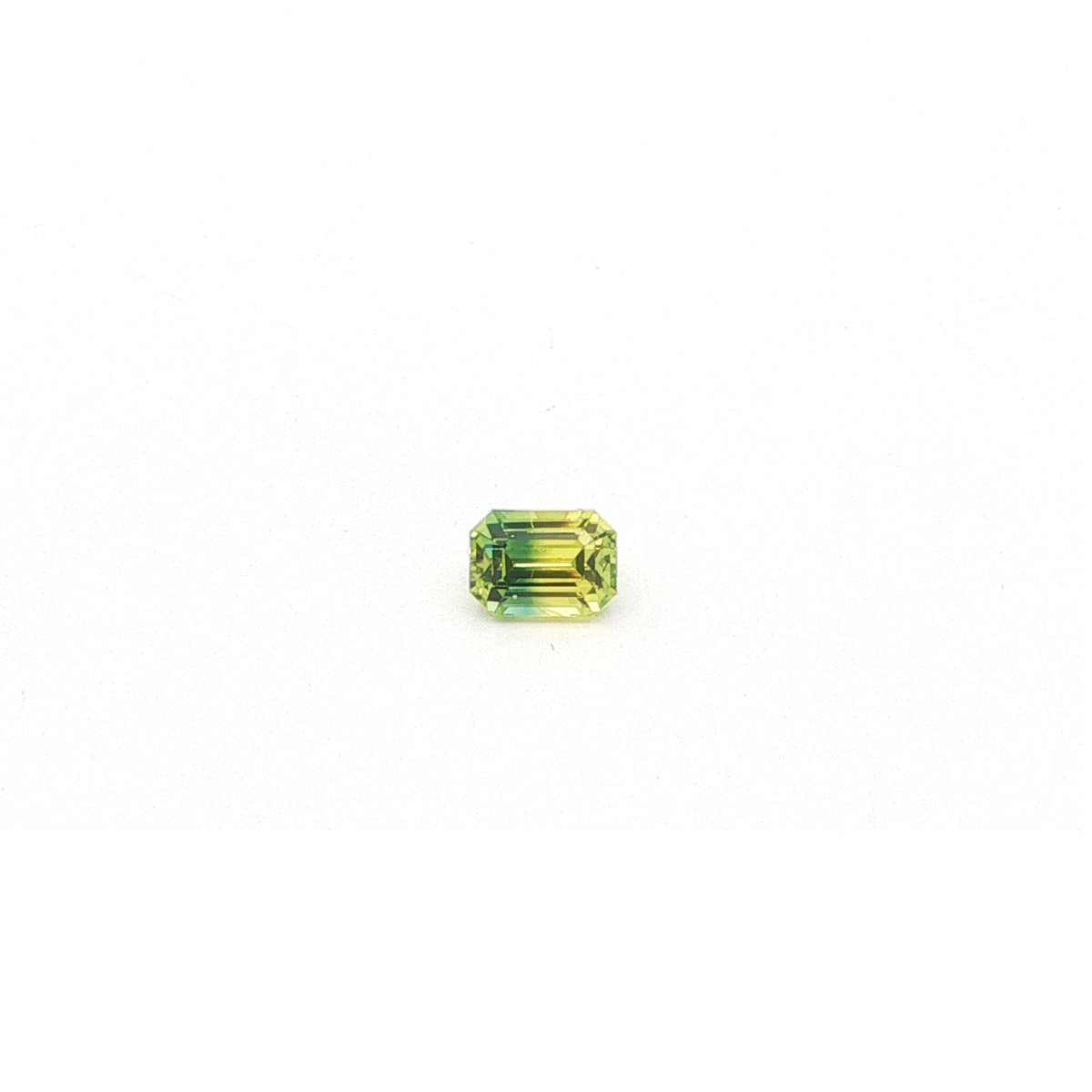 Bicolor Sapphire Emerald Cut 1.06ct (N) 6.07x4.41mm