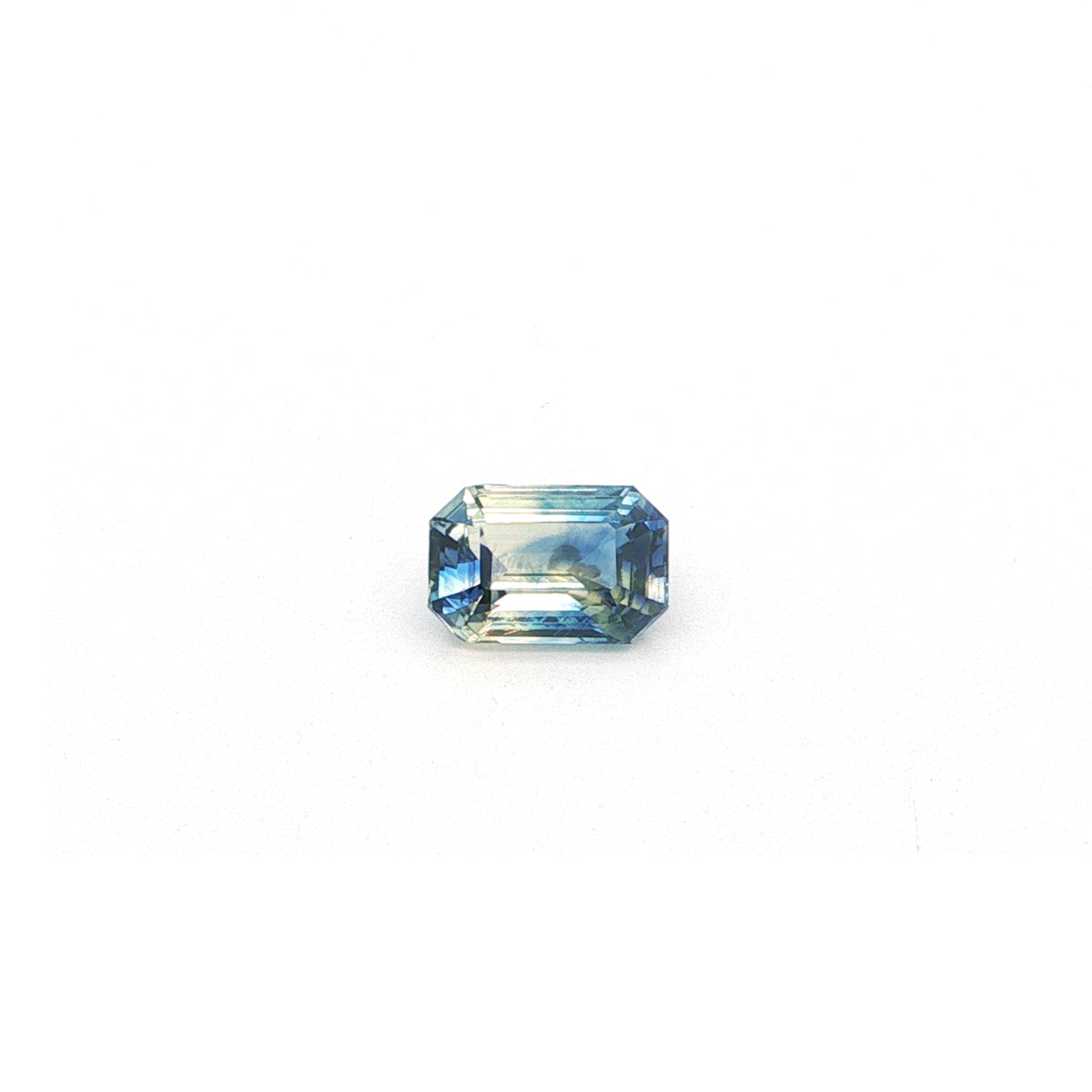 Bicolor Sapphire Emerald Cut 3.14ct (N) 9.73x6.5mm