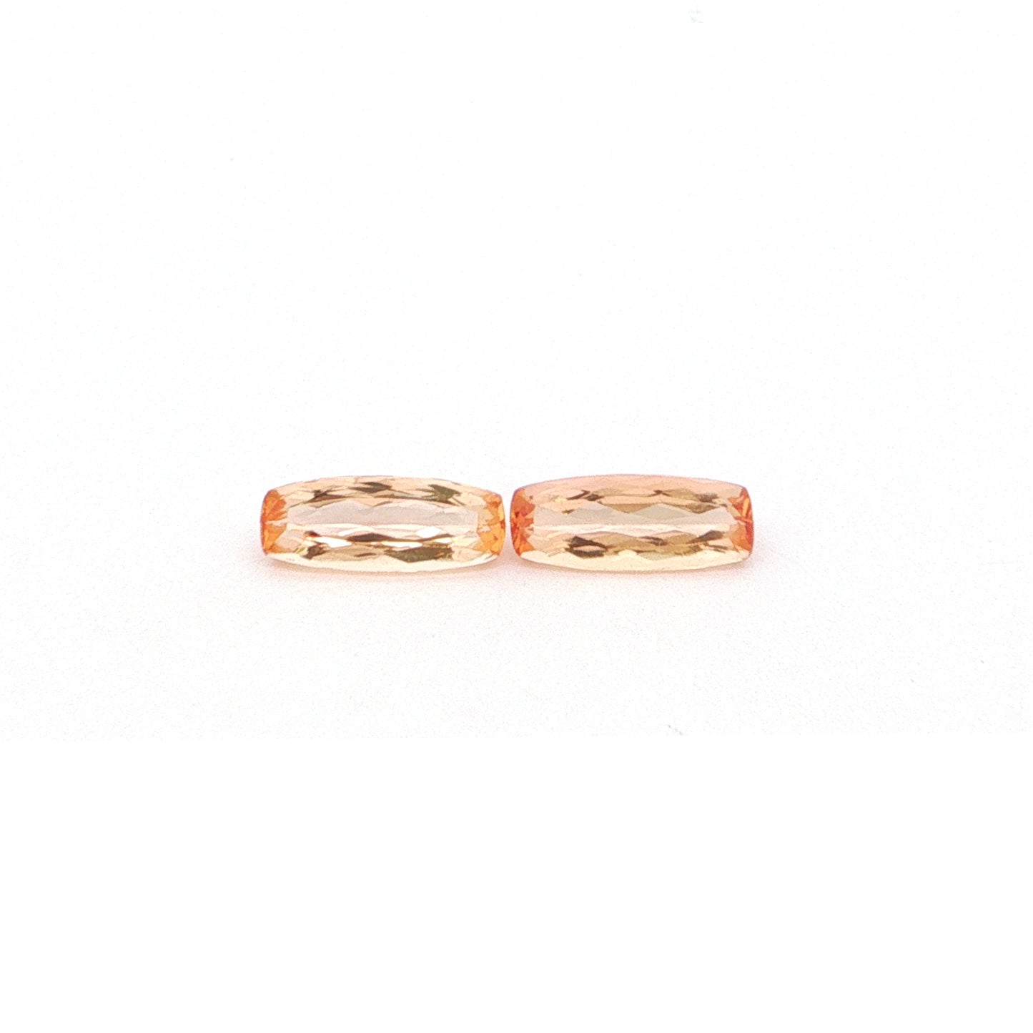 Imperial Topaz Cushion Matched Pair 2.45ct (N) 10.4x4mm 400pct