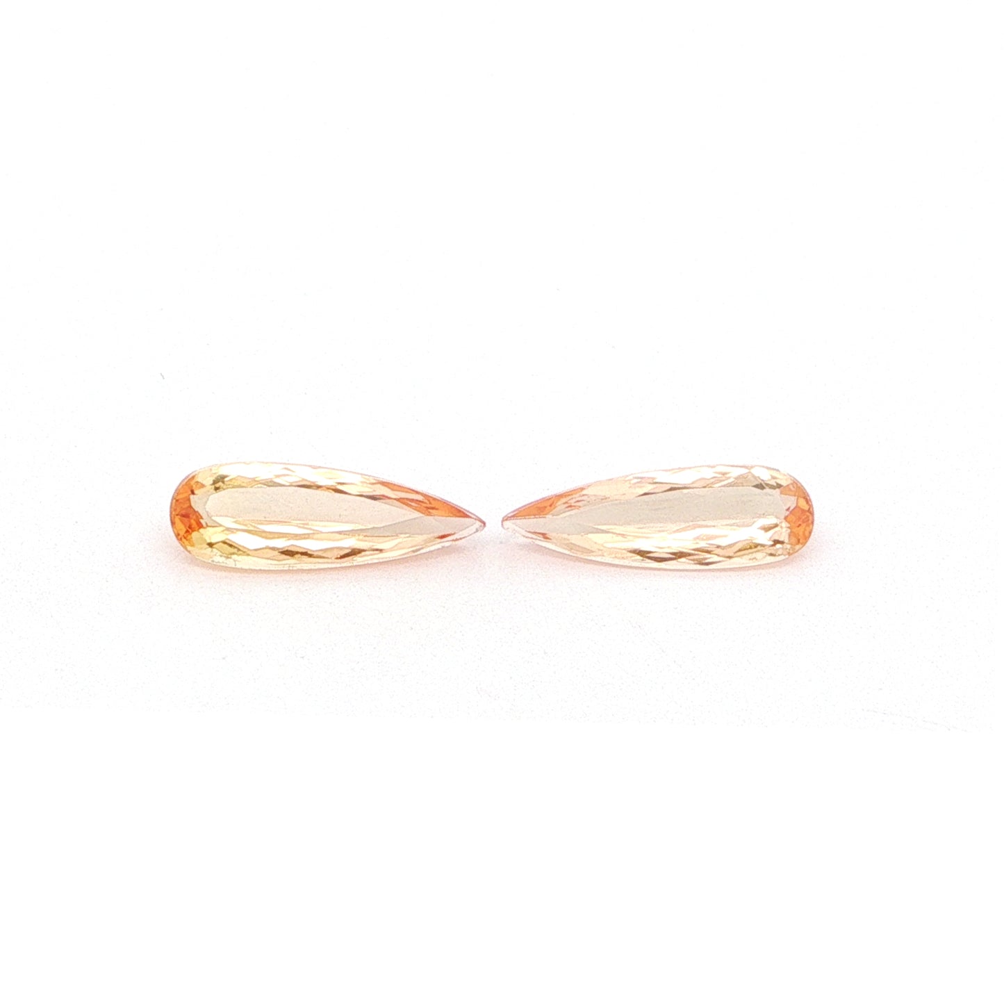 Imperial Topaz Pear Shape Matched Pair 3.20ct (N) 14x4.7mm 400pct