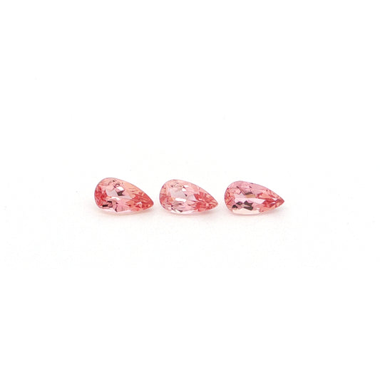 Pink Topaz Pear Shape 1.88ct (N) Suite of 3 700pct