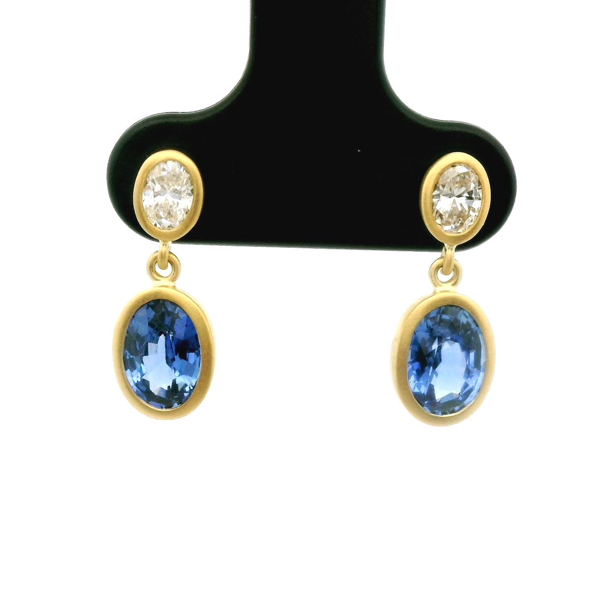 BS/DM OV BZL ER 1.88/.33CT 18KY KC92190