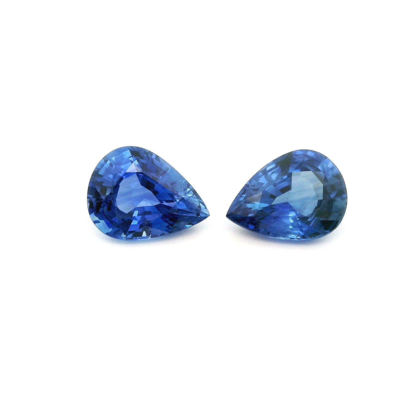 Blue Sapphire Pear Shape Matched Pair 2.47ct (H) 8x6mm 1450pct