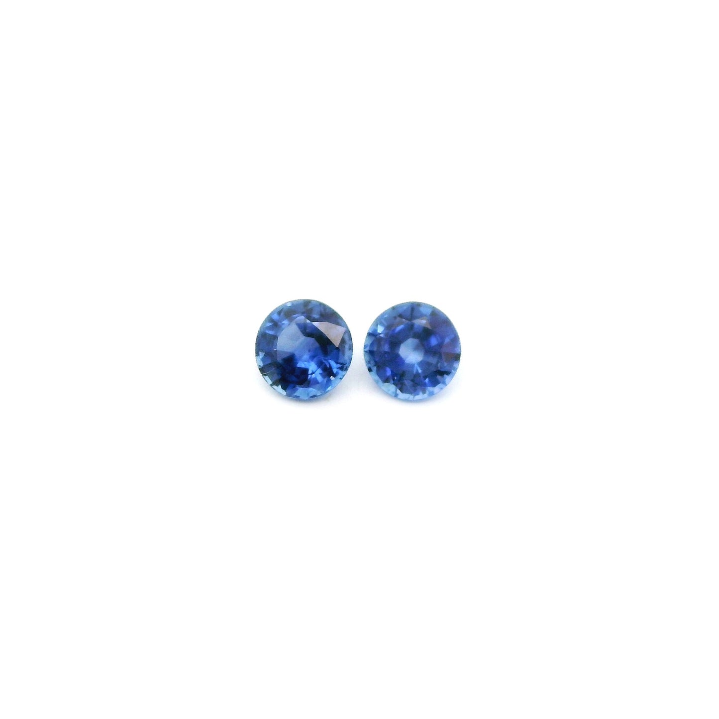 Blue Sapphire Round Matched Pair 0.85ct (H) 4.5mm 700pct