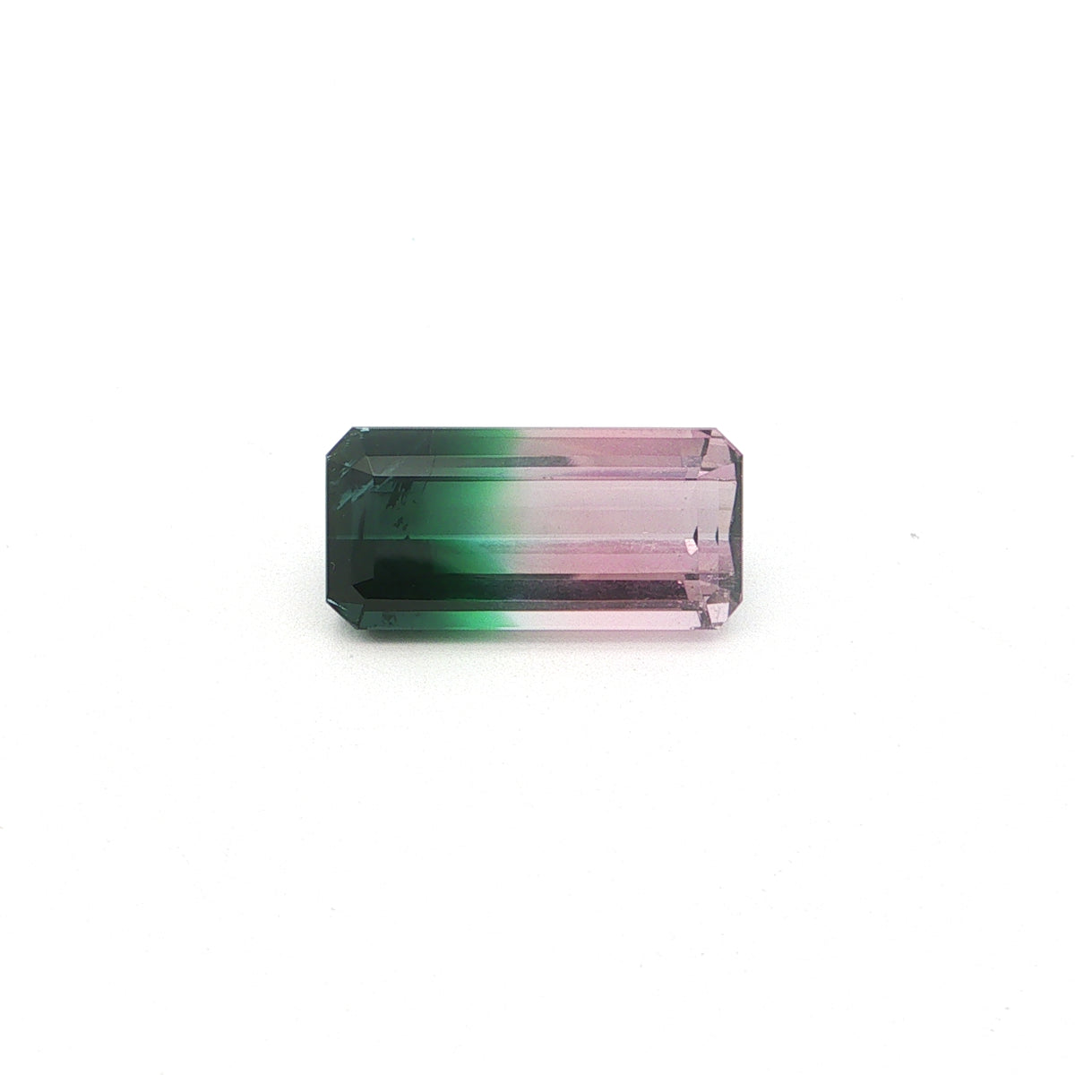Bicolor Tourmaline Emerald Cut 12.16ct 18.9x9.2mm