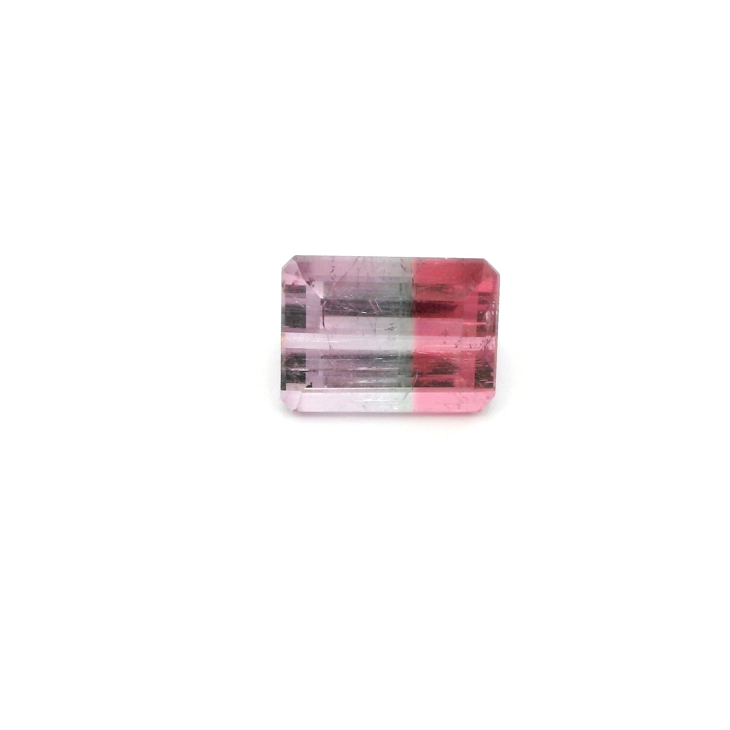 Bicolor Tourmaline Emerald Cut 2.92ct (N) 9.17x6.62mm 200pct