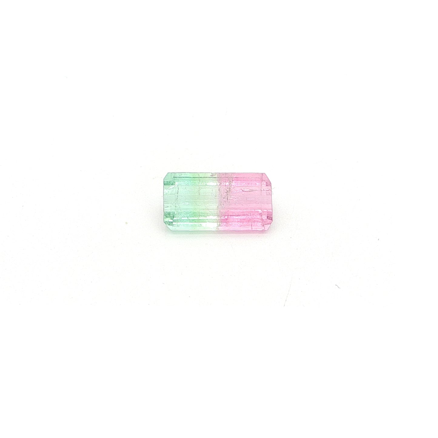 Bicolor Tourmaline Emerald Cut 4.21ct (N) 12.90x6.99mm 225pct