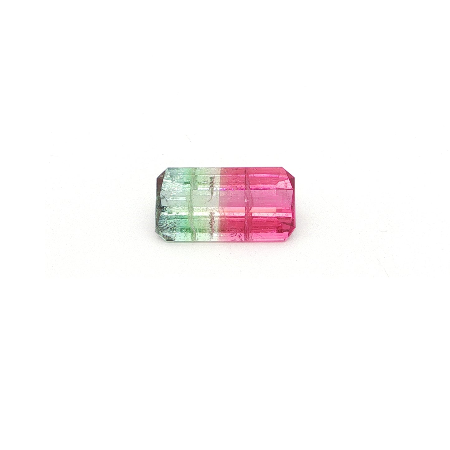 Bicolor Tourmaline Emerald Cut 6.89ct (H) 16.5x9mm 250pct