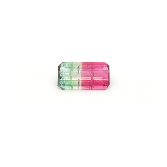 Bicolor Tourmaline Emerald Cut 6.89ct (H) 16.5x9mm 250pct