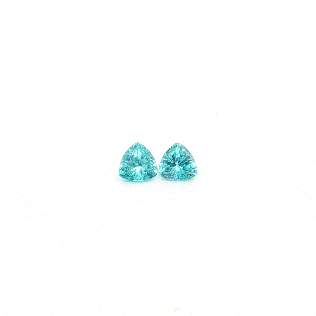 Blue Zircon Trillion Matched Pair 1.44ct (H) 5.5mm