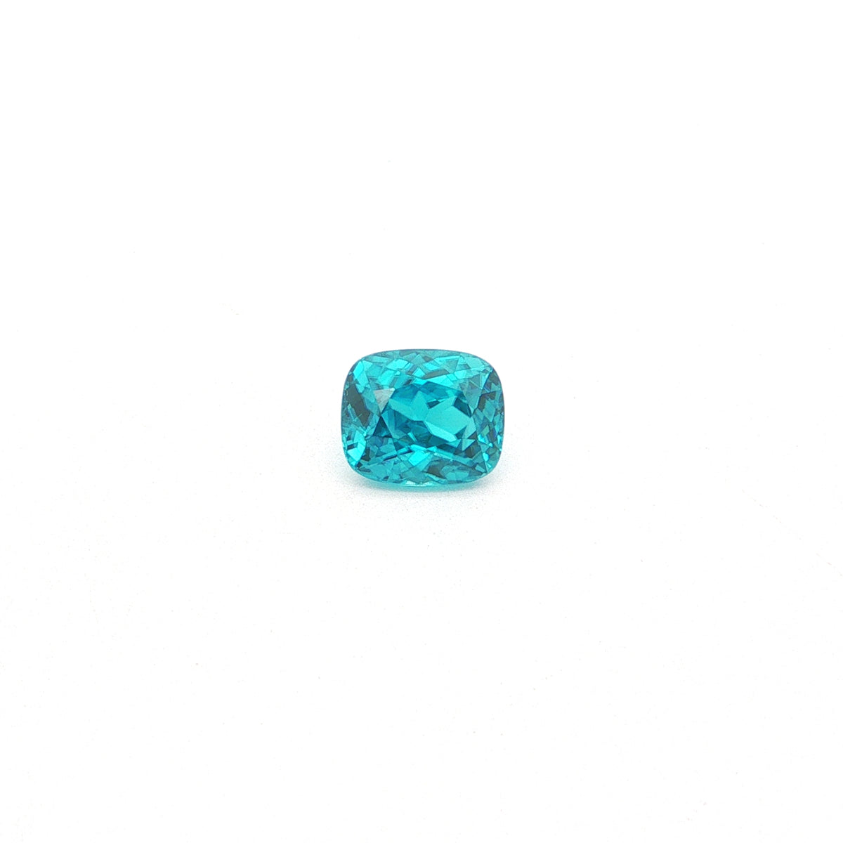 Blue Zircon Cushion 4.79ct (H) 9.44x7.92mm