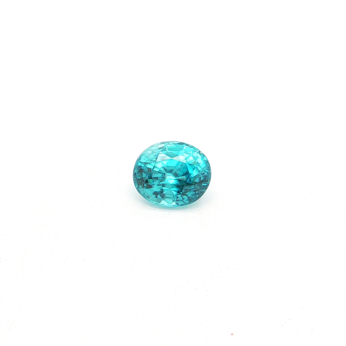 Blue Zircon Oval 6.47ct (H) 10.8x9mm