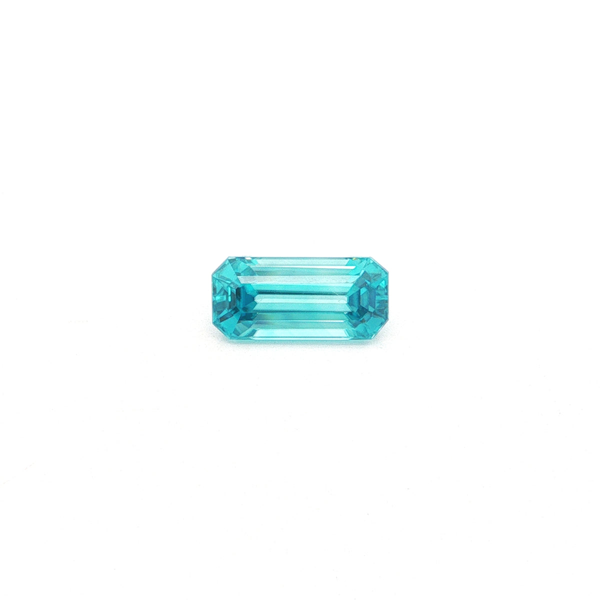 Blue Zircon Emerald Cut 7.51ct (H) 14.4x5.9mm