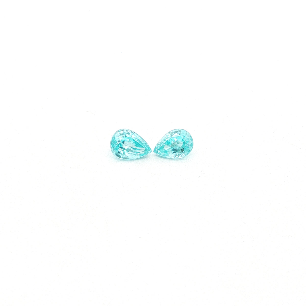 Cambodian Blue Zircon Pear Shape Matched Pair 2.22ct (H) 6.9x5mm