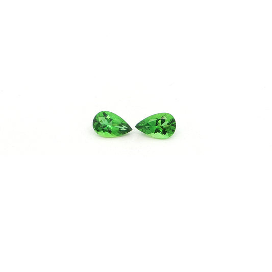 Chrome Tourmaline Pear Shape Matched Pair 1.59ct (H) 8x5mm 490pct