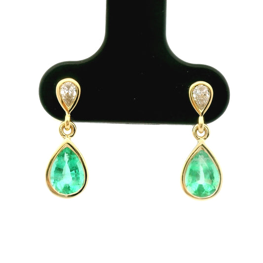 EM/DM PS BZL ER 0.86/.12CT 18KY KC91350