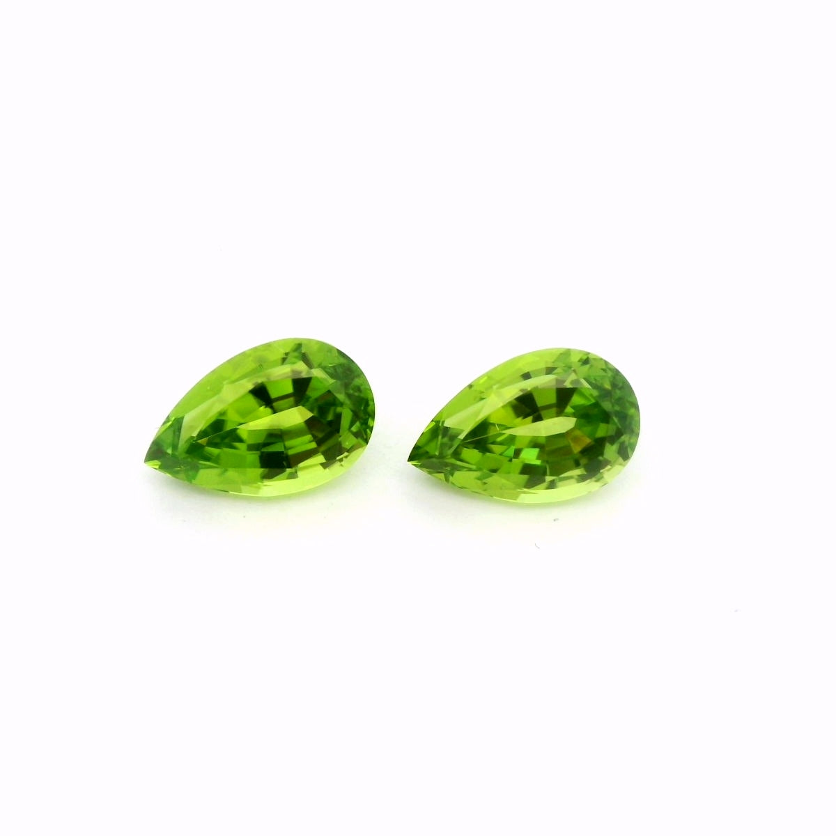 Pakistani Peridot Pear Shape Matched Pair 7.66ct (N) 11.6x7mm