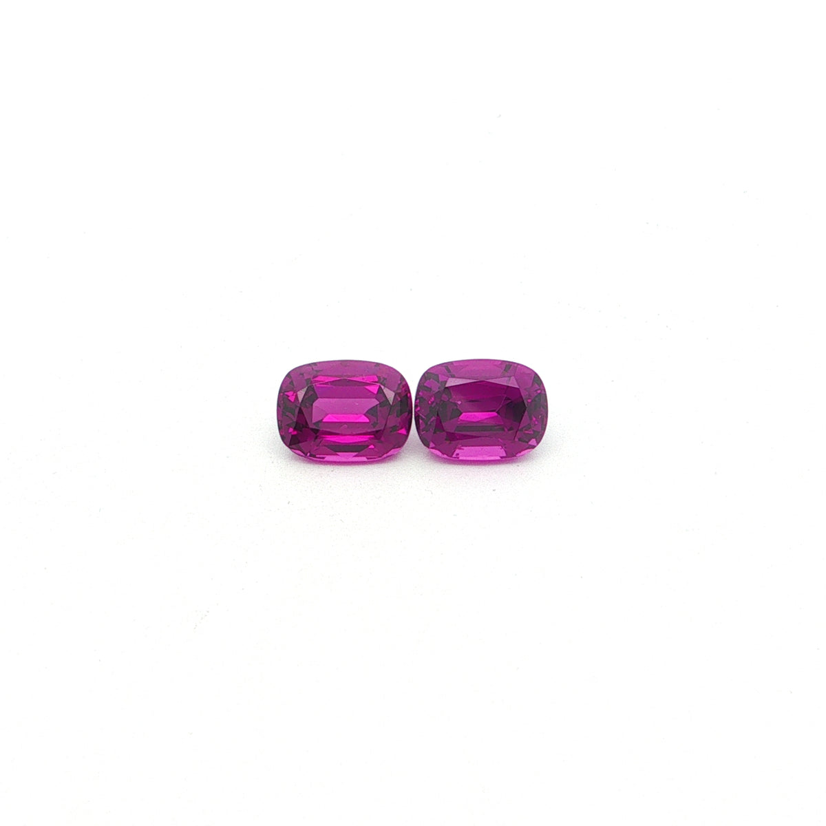 Purple Garnet Cushion Matched Pair 4.29ct 8.2x6.2mm