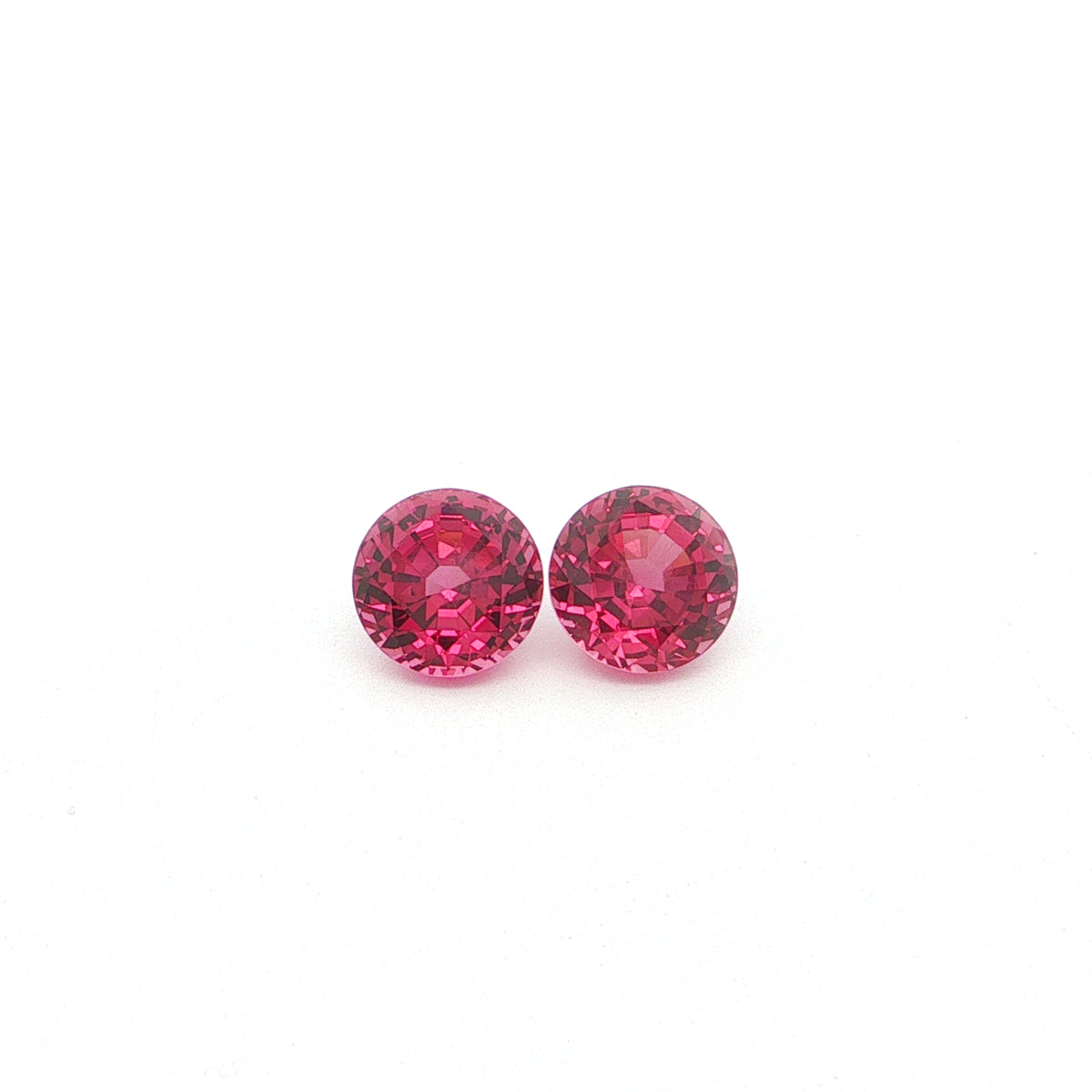 Tanzanian Malaya Garnet Round Matched Pair 6.33ct (N) 8.3mm