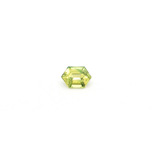 Yellow-Green Sapphire Hexagon 2.66ct (N) 10x6.9mm 700pct
