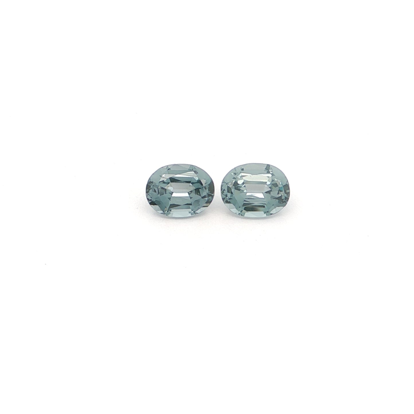 Grey Spinel Oval Matched Pair 1.98ct (N) 7x5.5mm 290pct