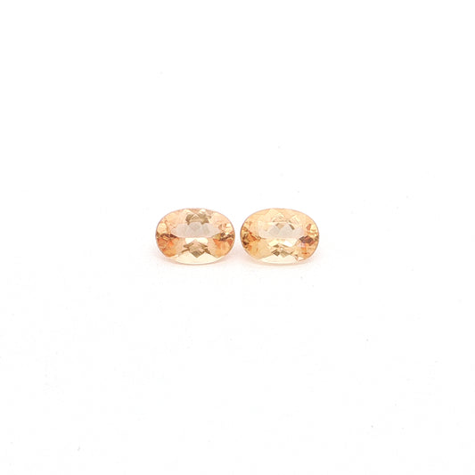 Imperial Topaz Oval Matched Pair 2.69ct (N) 8x6mm 350pct