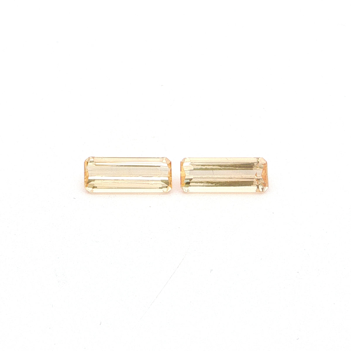 Imperial Topaz Emerald Cut Matched Pair 4.49ct (N) 12x4.8mm