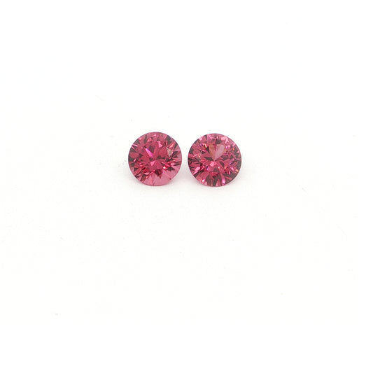 Malaya Garnet Round Matched Pair 3.91ct (N) 7.7mm 200pct