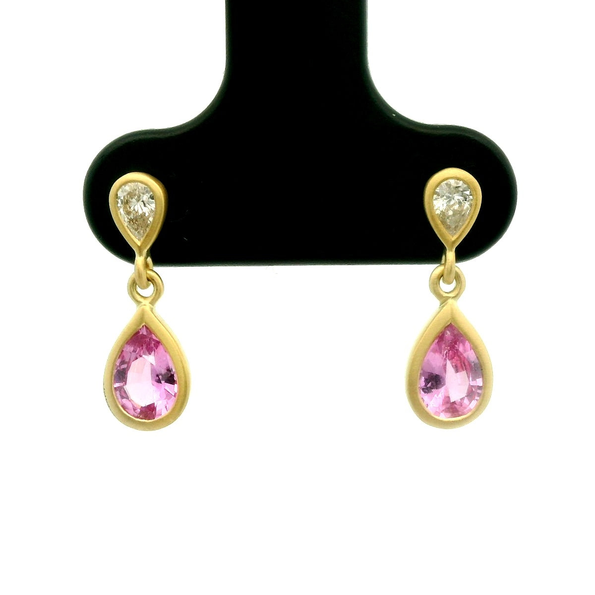 PSA/DM PS BZL ER 0.75/.14CT 18KY KC9990