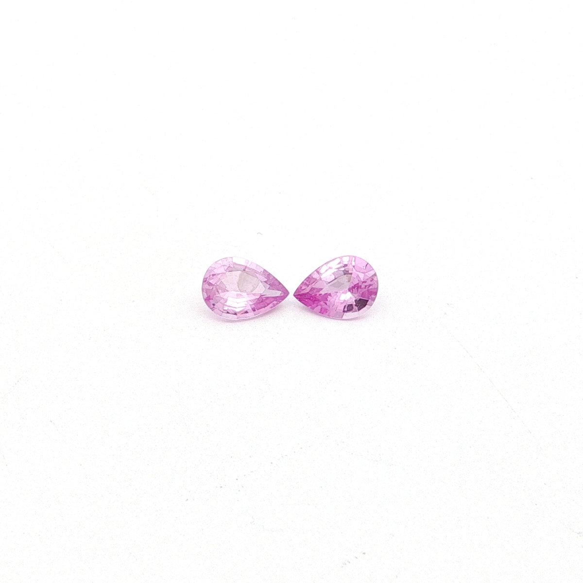 Pink Sapphire Pear Shape Matched Pair 1.62ct (N) 7.4x5.5mm