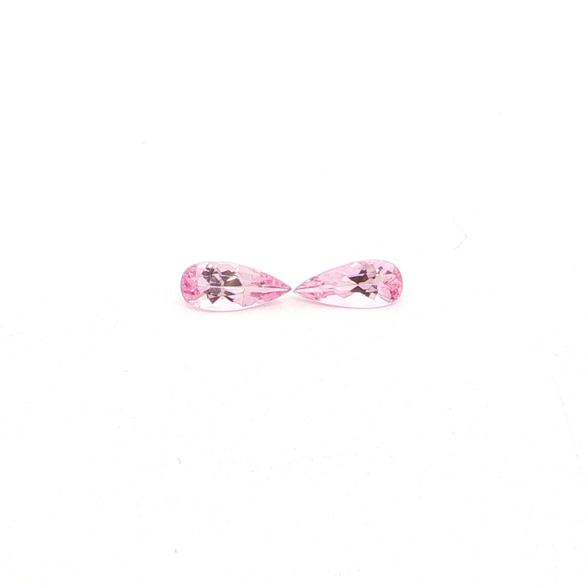 Pink Tourmaline Pear Shape Matched Pair 1.28ct (H) 9.25x4.16mm