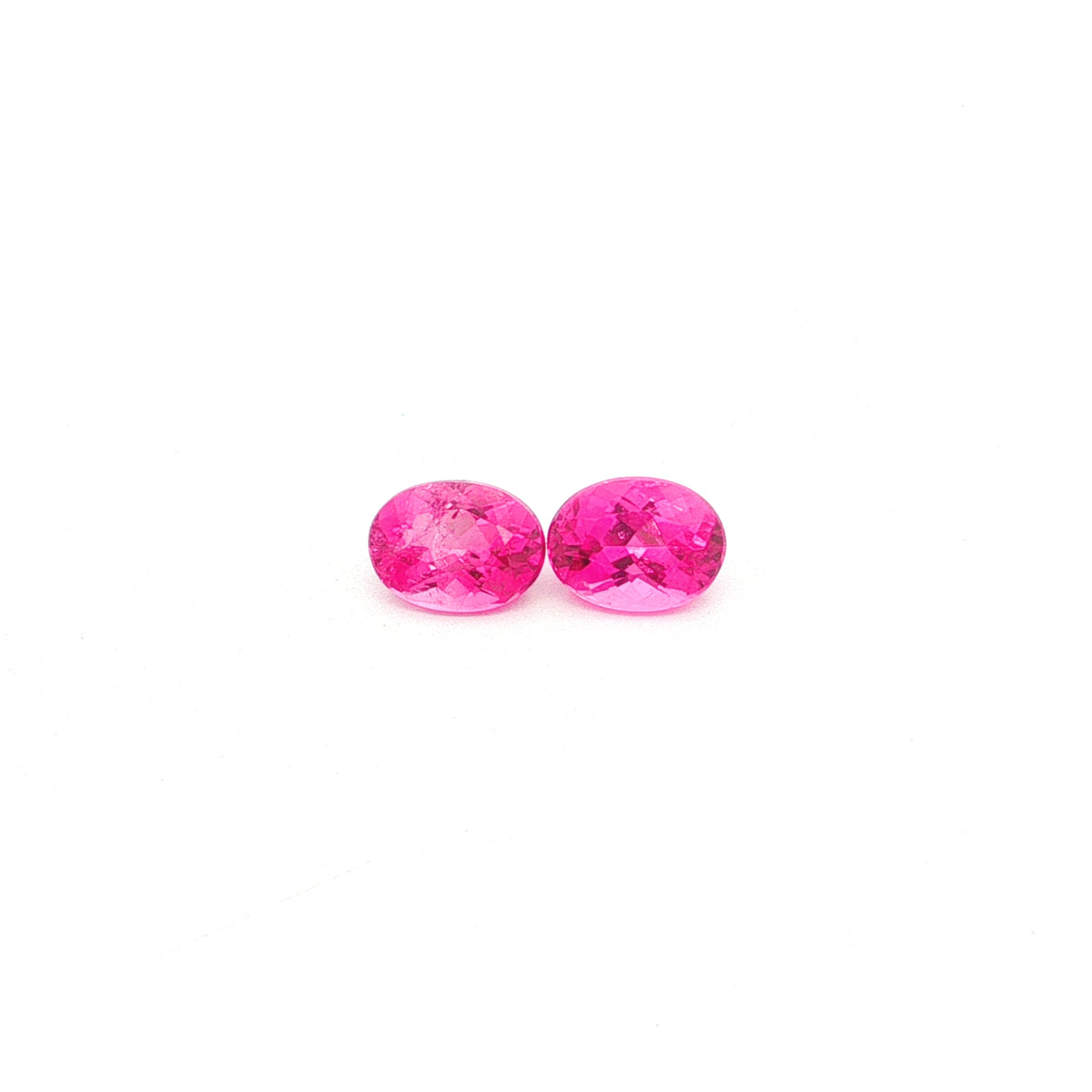 Pink Tourmaline Oval Matched Pair 2.68ct (H) 8x6mm