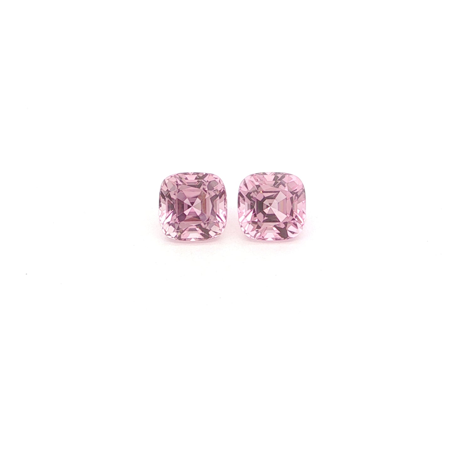 Pink Tourmaline Cushion Matched Pair 3.41ct (H) 6.8mm 300pct