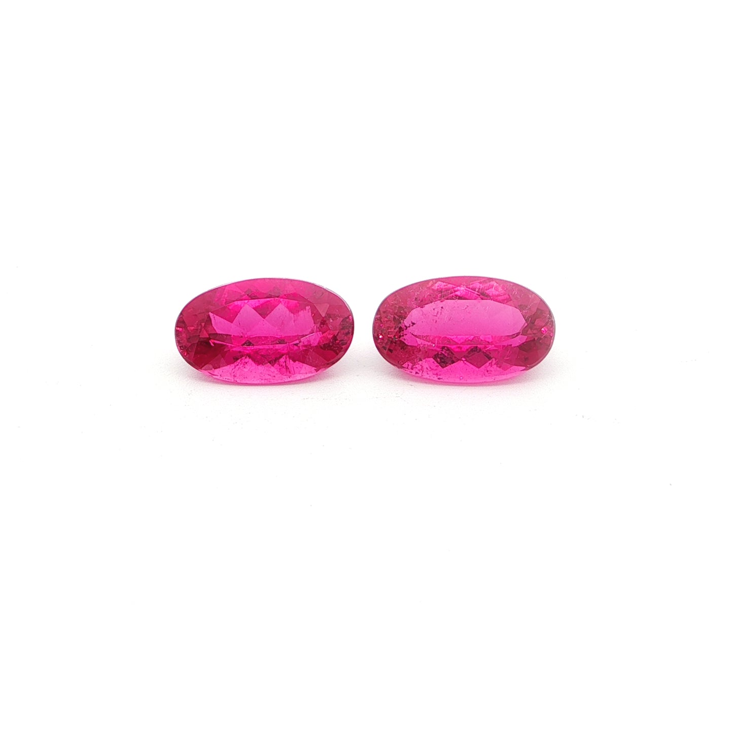Rubellite Oval Matched Pair 4.57ct (H) 11x6.5mm 375pct