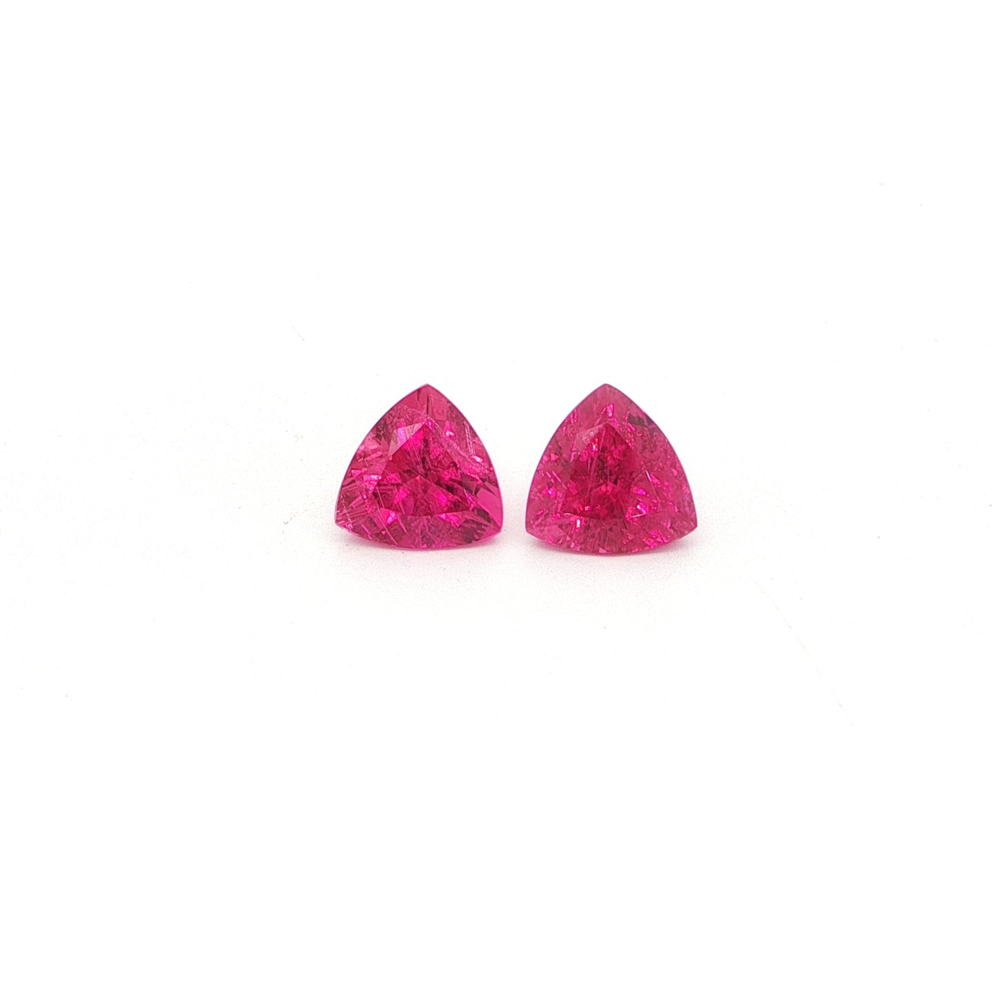 Rubellite Trillion Matched Pair 4.24ct (H) 8.5mm 325pct