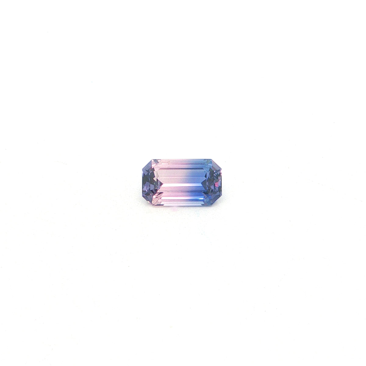 Bicolor Sapphire Emerald Cut 3.03ct (N) 10.6x6.4mm