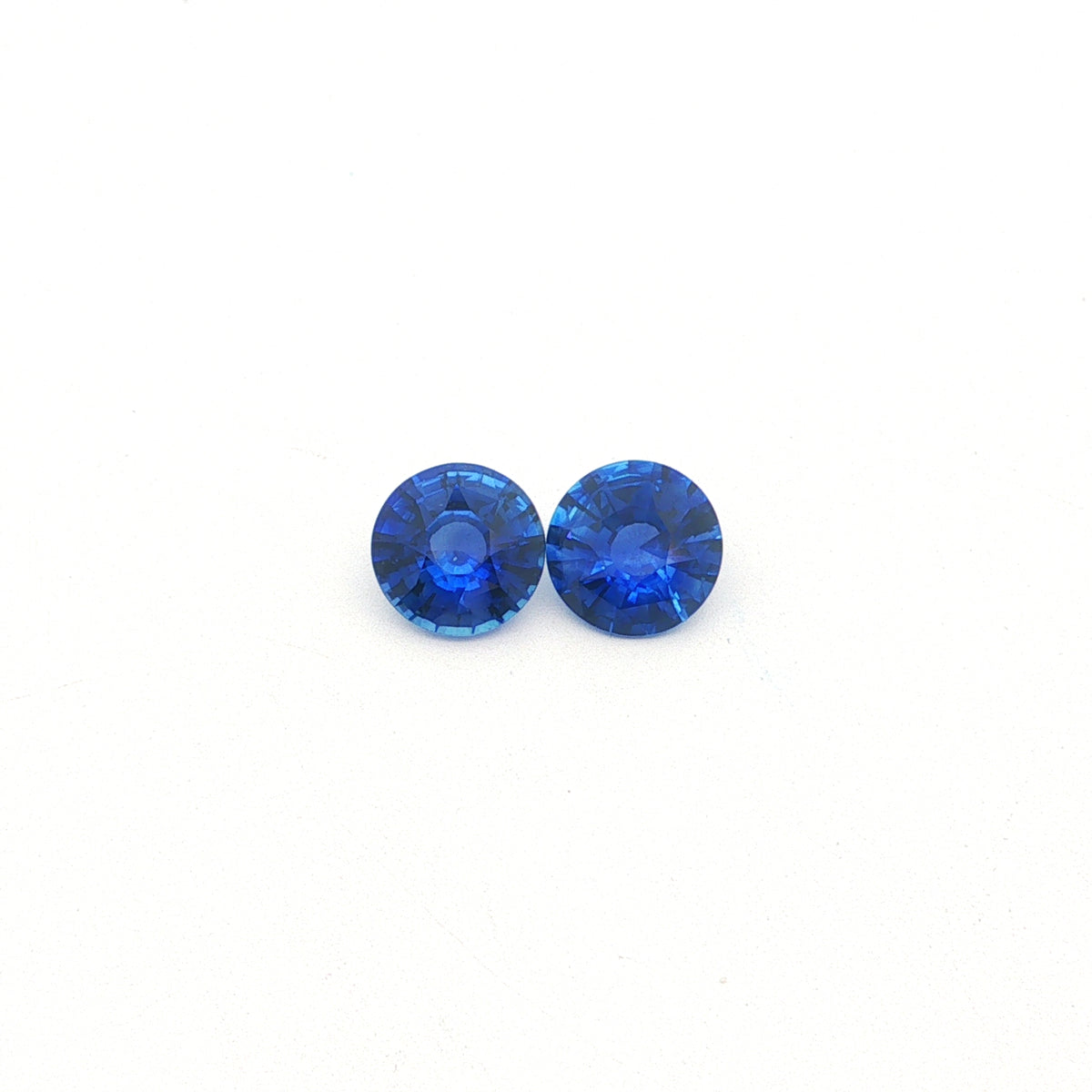 Blue Sapphire Round Matched Pair 4.41ct (H) 8mm