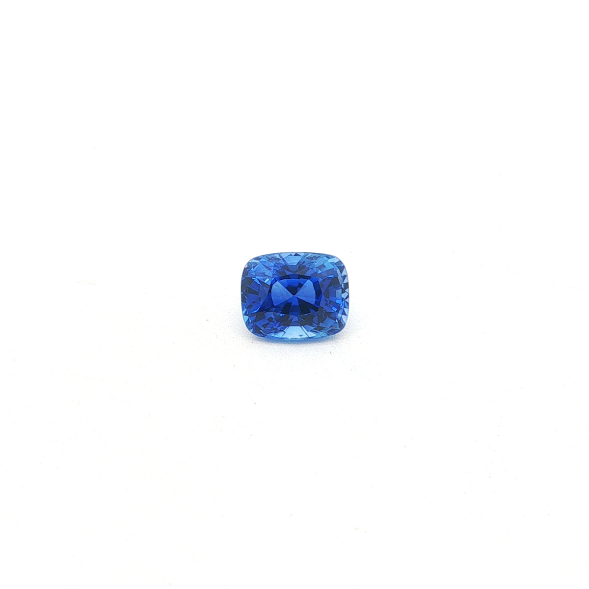 Ceylon Blue Sapphire Cushion Bell Certified 3.50ct (H) 8.78x7.1mm