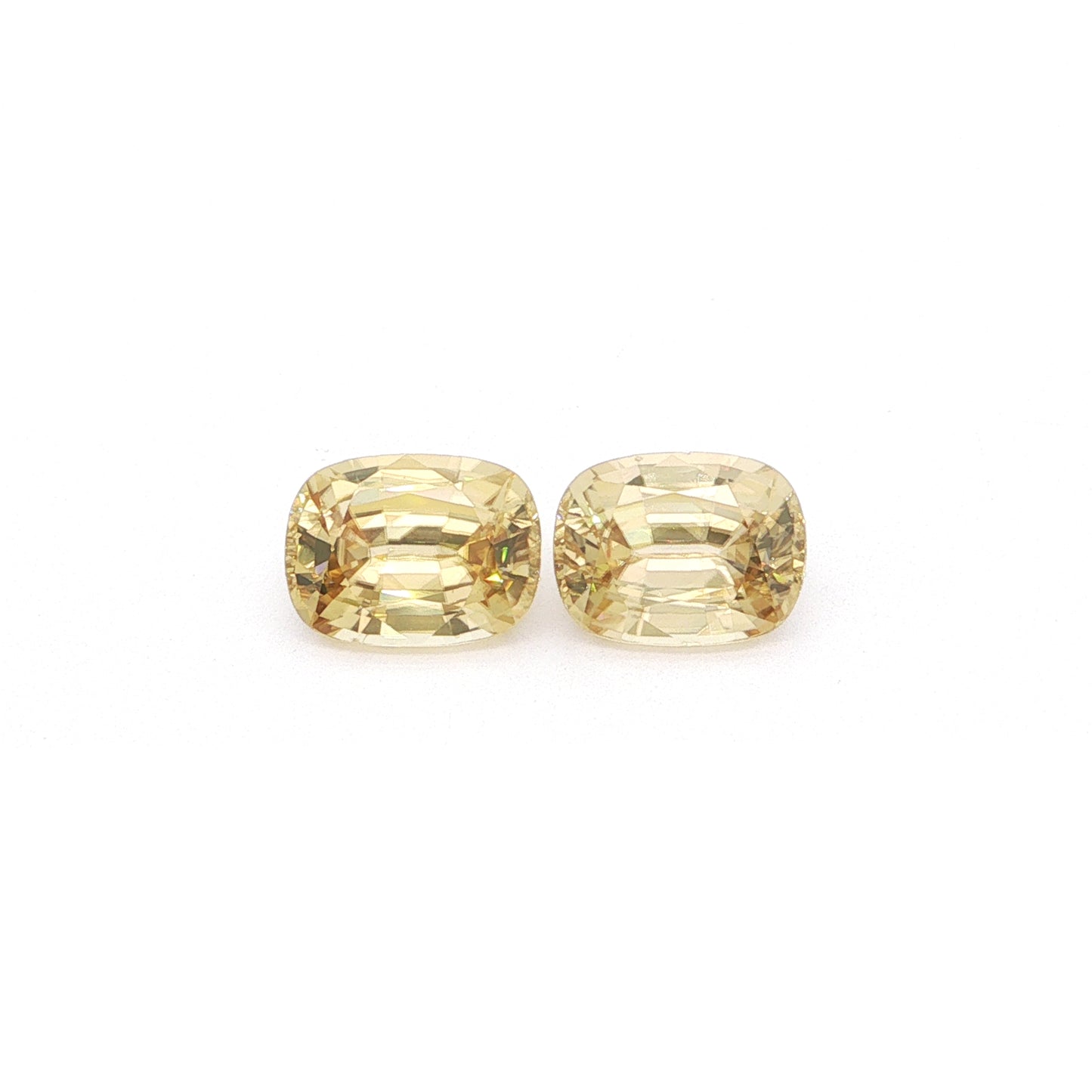 Tanzanian Zircon Cushion Matched Pair 11.58ct (H) 11.1x8.5mm 125pct