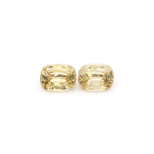 Tanzanian Zircon Cushion Matched Pair 11.58ct (H) 11.1x8.5mm 125pct