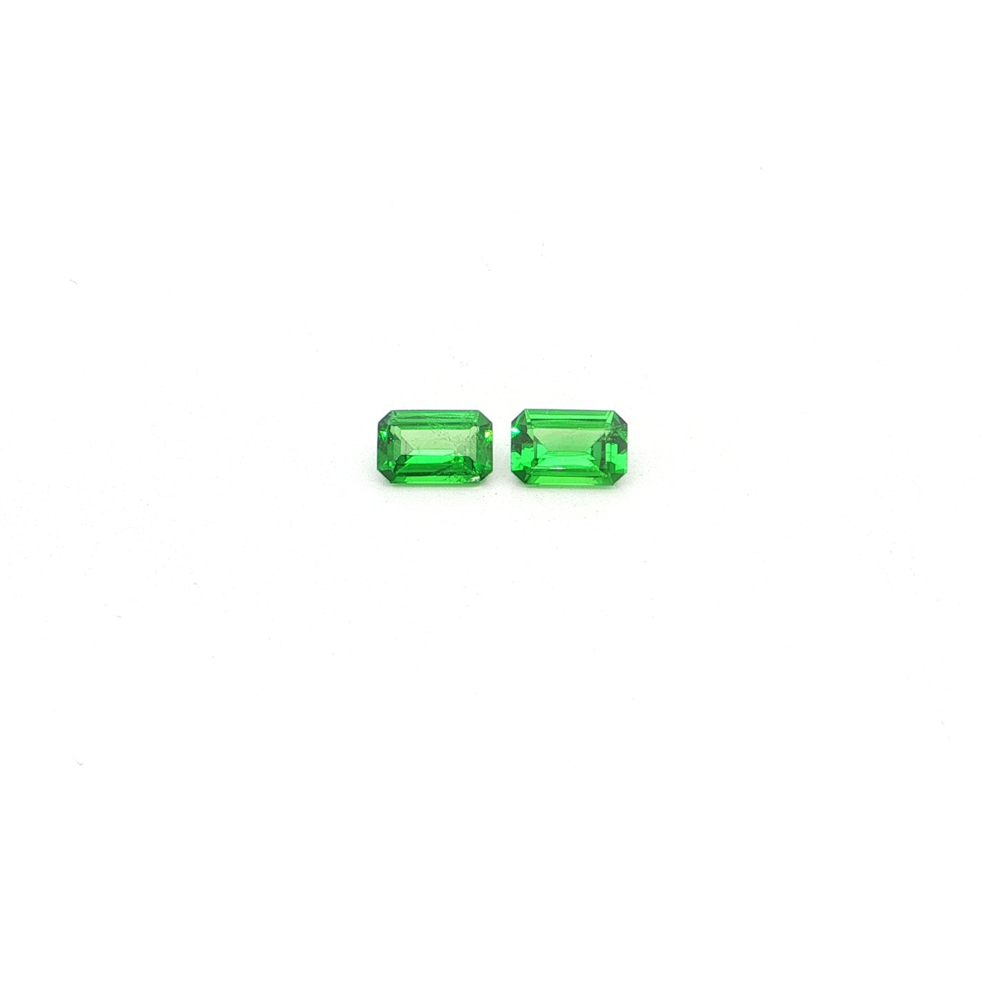 Tsavorite Garnet Emerald Cut Matched Pair 1.15ct (N) 6.5x4mm 900pct