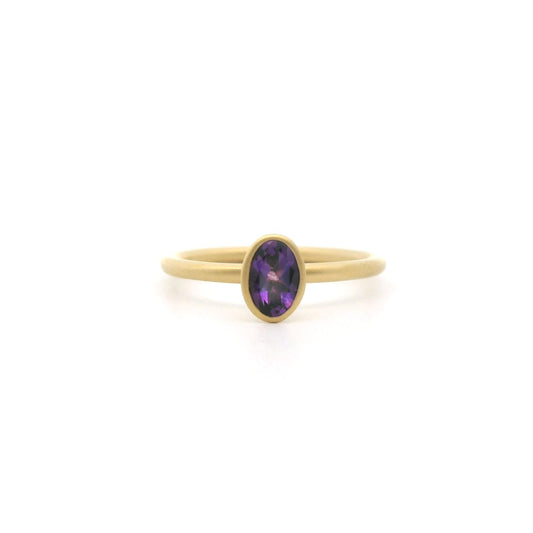 AM OV YUM RI 0.42CT 18KY SZ6.5 KC9450