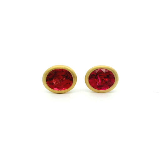 RED SP OV BZL ER 0.86CT 18KY KC9650