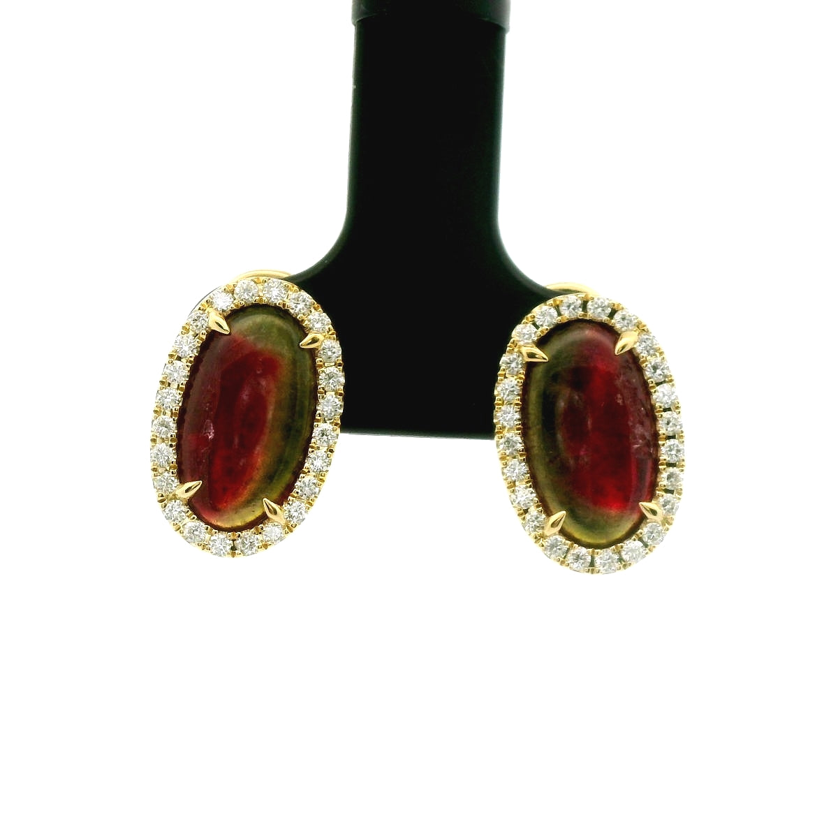 BT OV HALO ER 3.05/.35CT 18KY KC92100