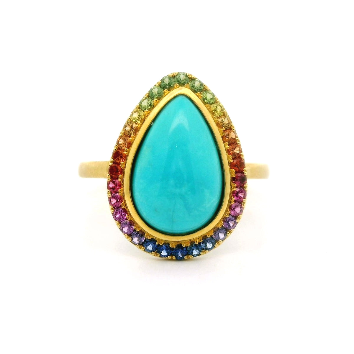 TQ/RW PS HALO RI 3.55/.38CT 18KY SZ6.5 KC91380