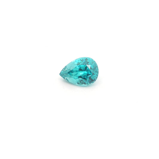 Blue Zircon Pear Shape 4.84ct (H) 10.92x7.87mm 160pct