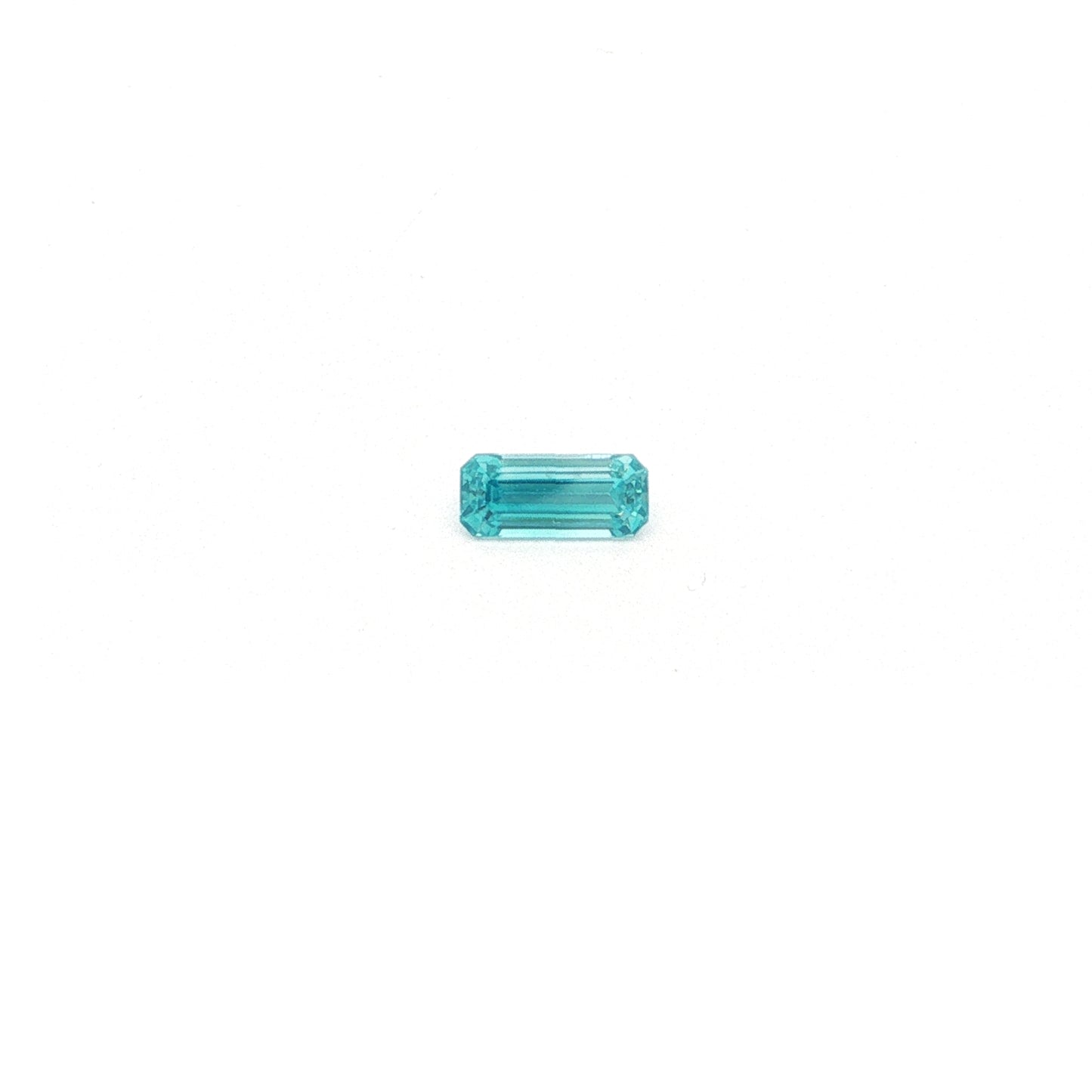 Blue Zircon Emerald Cut 1.03ct (H) 7.65x3.37mm 85pct