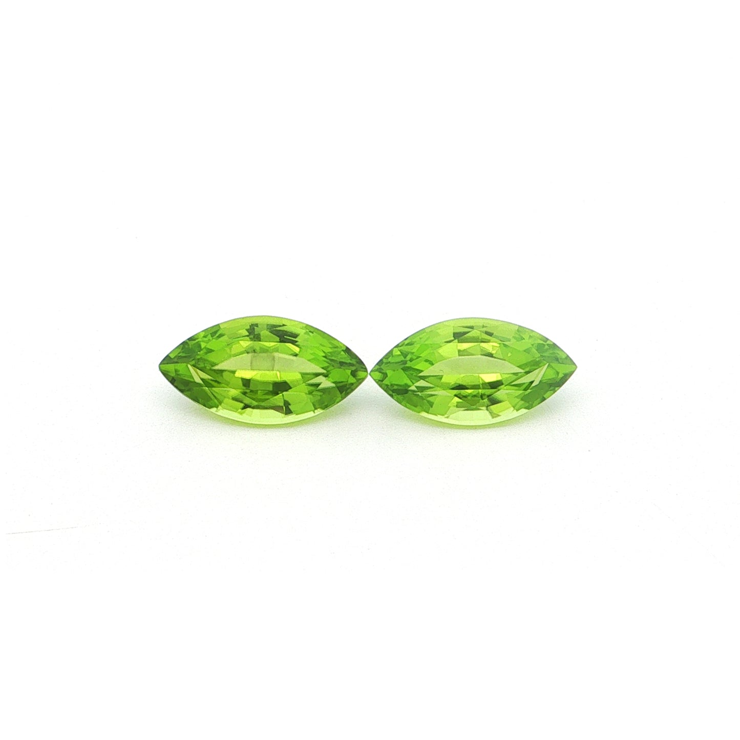 Pakistani Peridot Marquise Matched Pair 7.25ct (N) 14x7.3mm 230pct